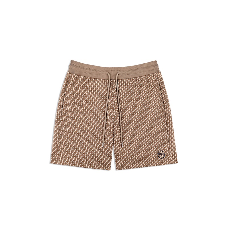 Sergio Tacchini Paolo Knit Shorts - Taupe Grey
