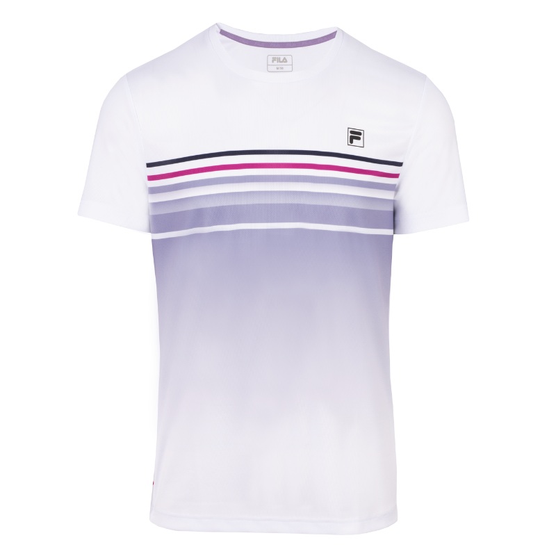T-shirt Fila Miguel Blanc/Violet Clair