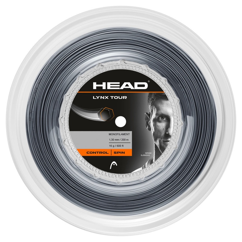 Head Lynx Tour 16/1.30 Tennis String Reel (Grey)