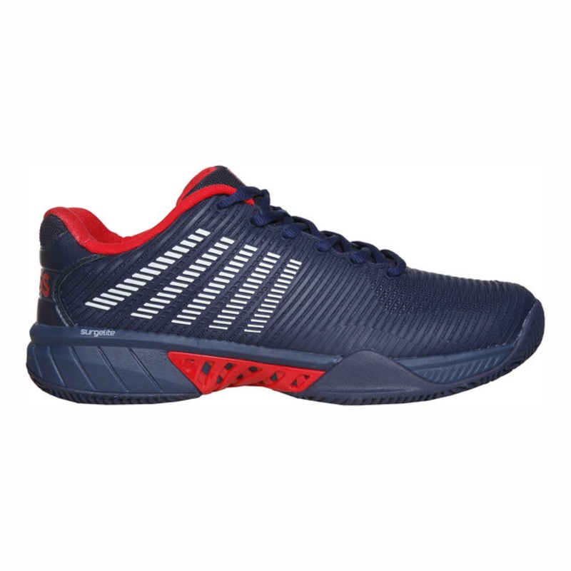 Hypercourt Express 2 Clay Court Shoe Men - Dark Blue, Red