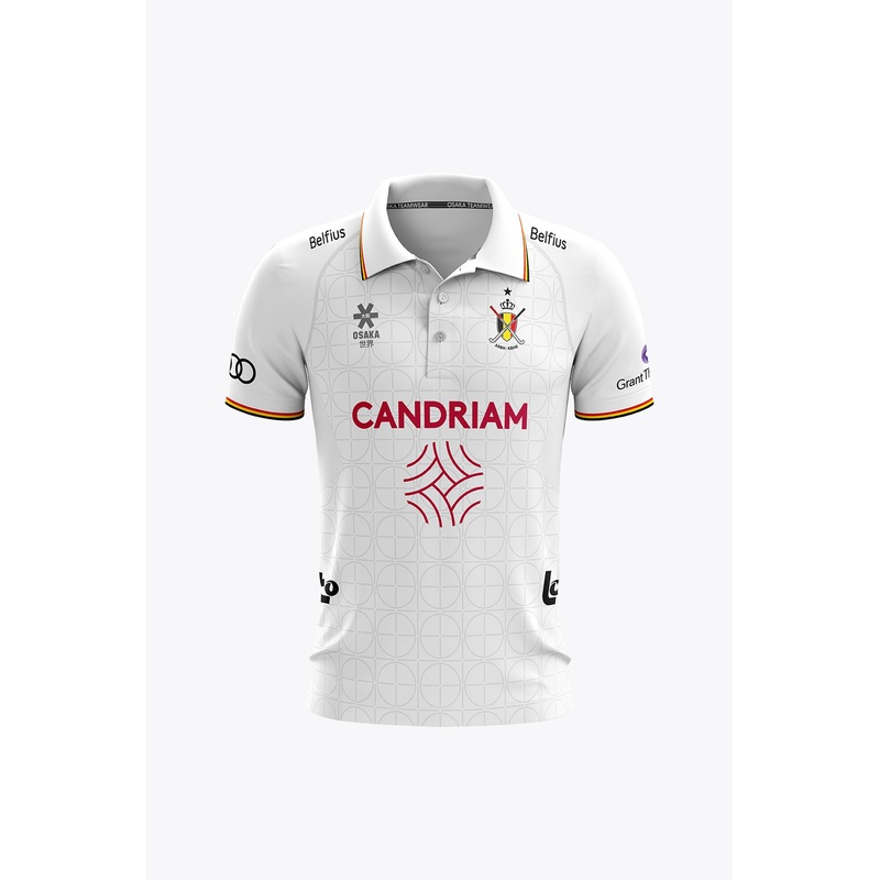 Official Belgium Men Polo Jersey | White