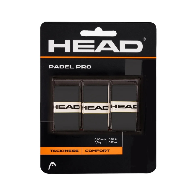 Head Padel Pro Overgrips|Black|White