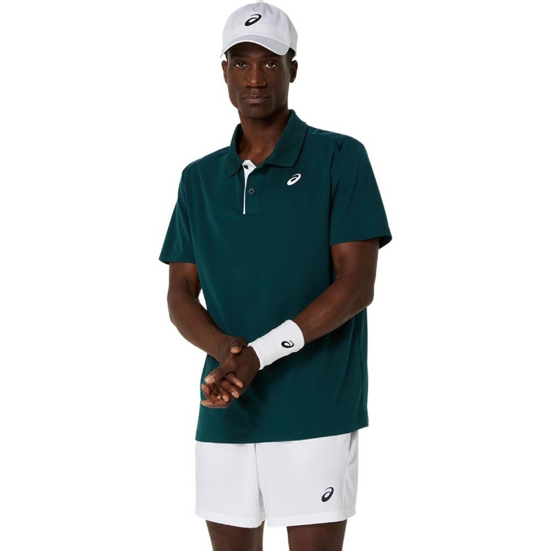Asics Men's Court Polo Top (Saxon Green)