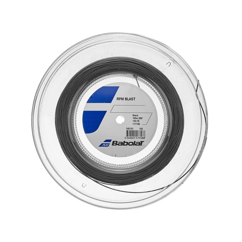 Babolat RPM Blast 18 Tennis String Mini Reel (Black)