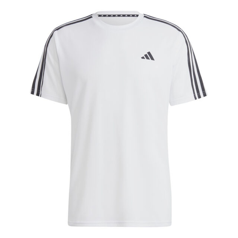 Essentials Train 3-Stripes Training T-Shirt Men - White, Black