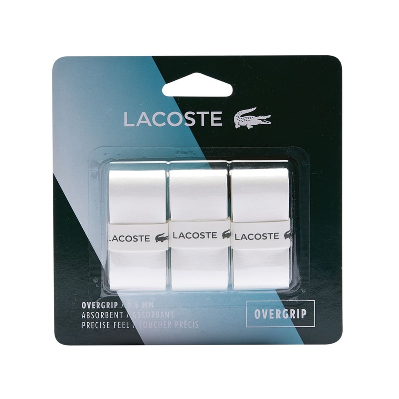 Lacoste Technifibre White Overgrip  (3xPack)