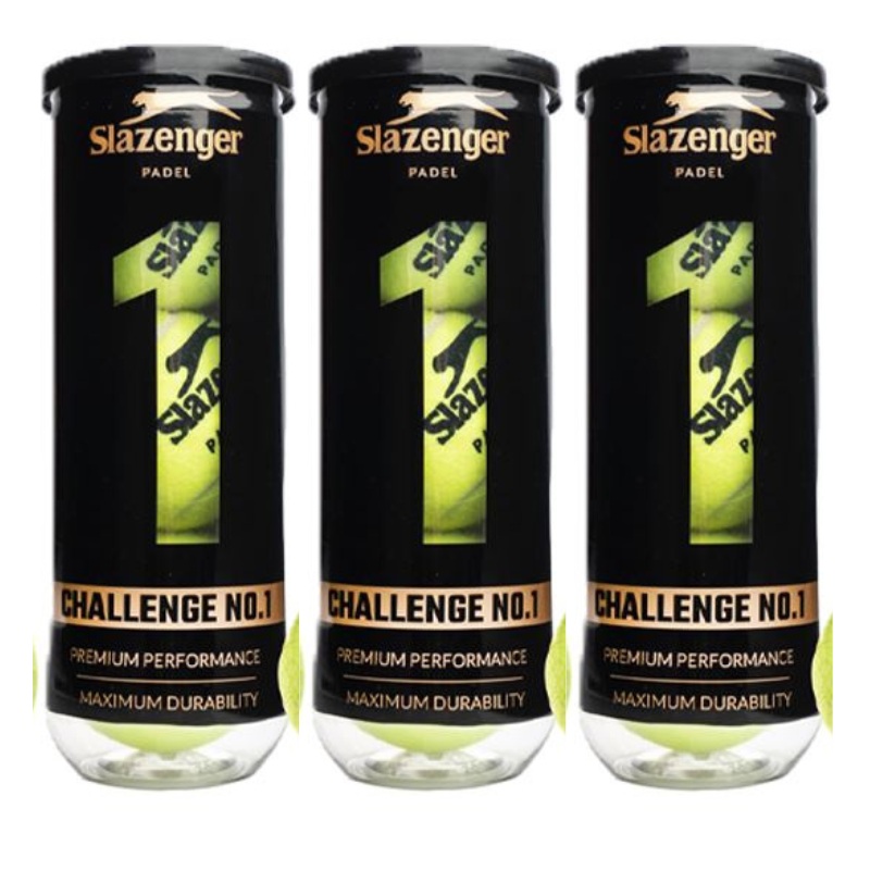 Tripack de 3 balles de padel Slazenger