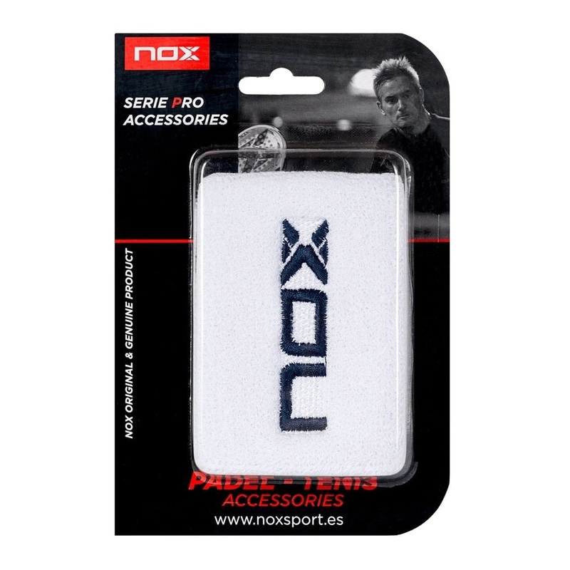 Muequeras NOX Blanco/Azul 2 Uds