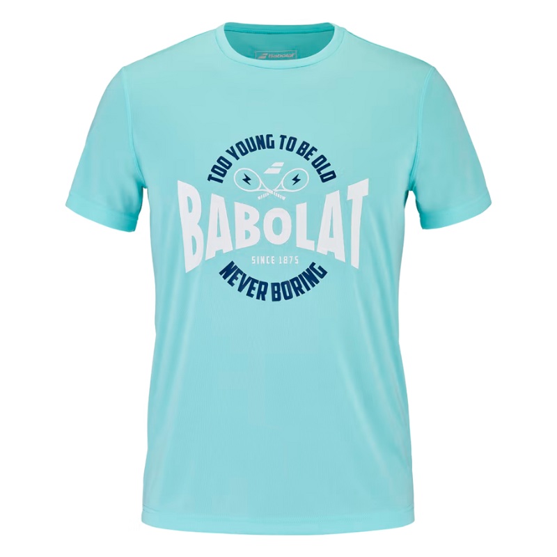 T-shirt Babolat Exercice Graphic Tee Bleu