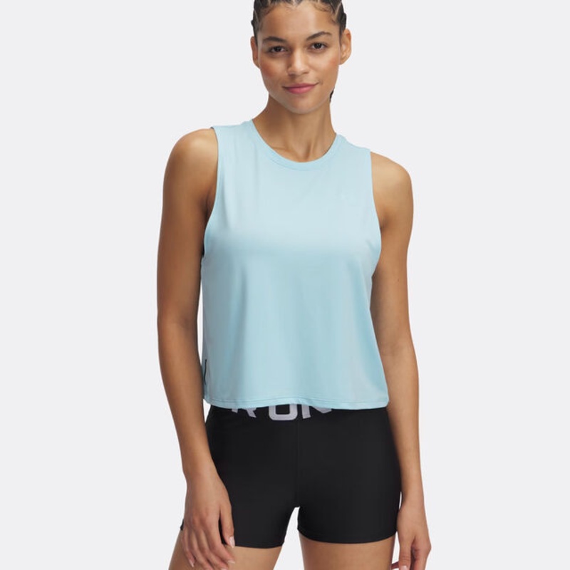 Vanish Energy Crop Tank Top Women - Blue