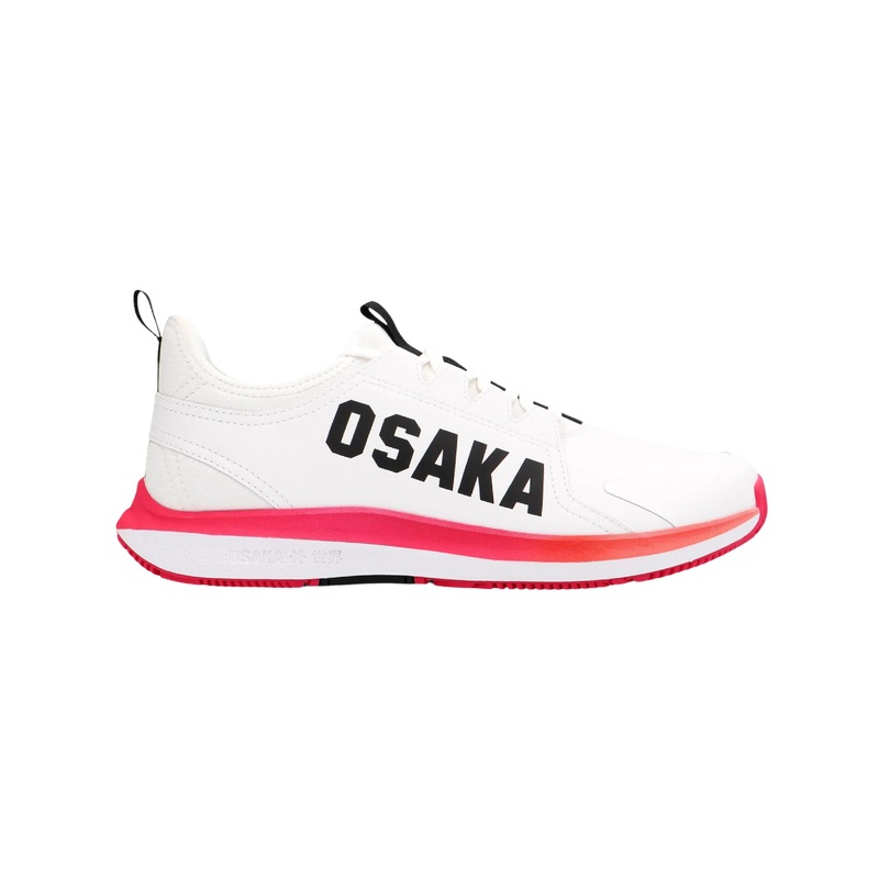 Osaka Furo Court Shoes - White/Raspberry