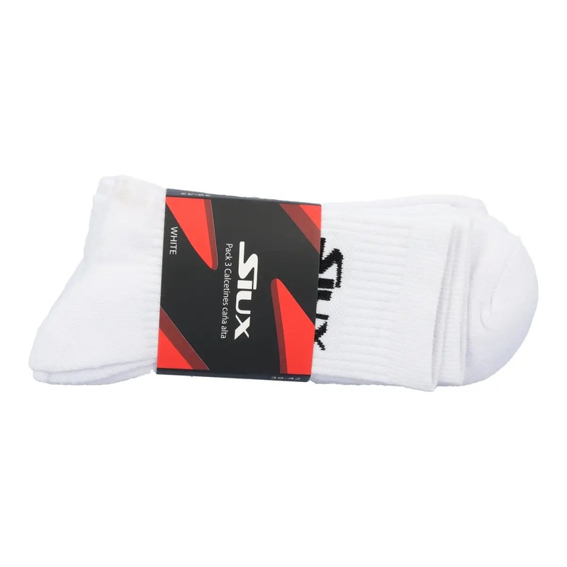 Siux High Calf Socks - 2 Pack|4-7|White