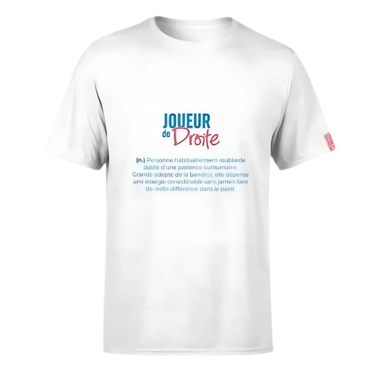 T-shirt TBT  Joueur de Gauche/Droite en Coton Organique