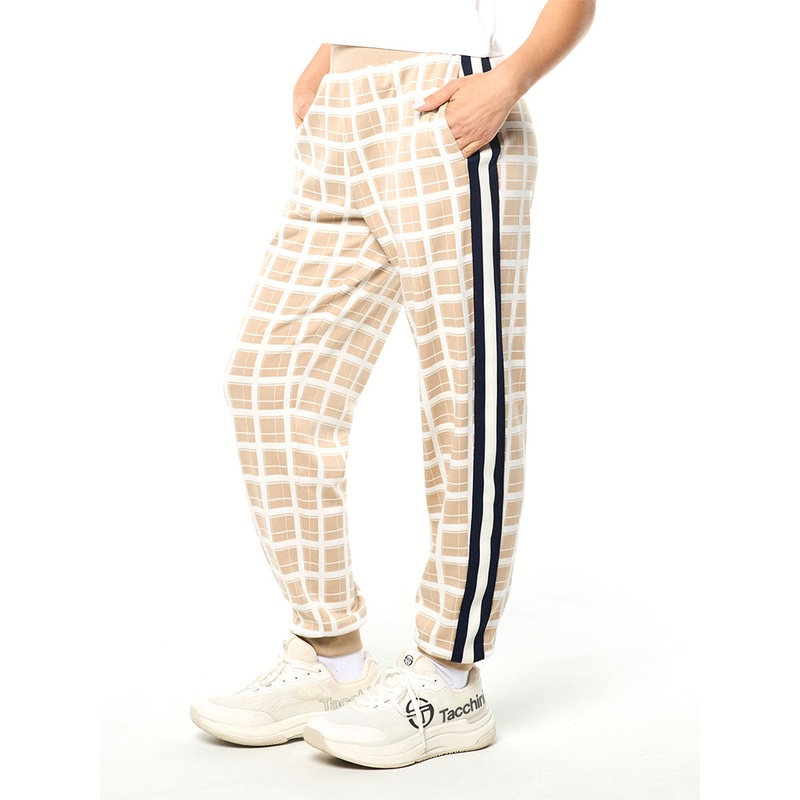 Sergio Tacchini Women's Damarindo Check Track Pant - Humus
