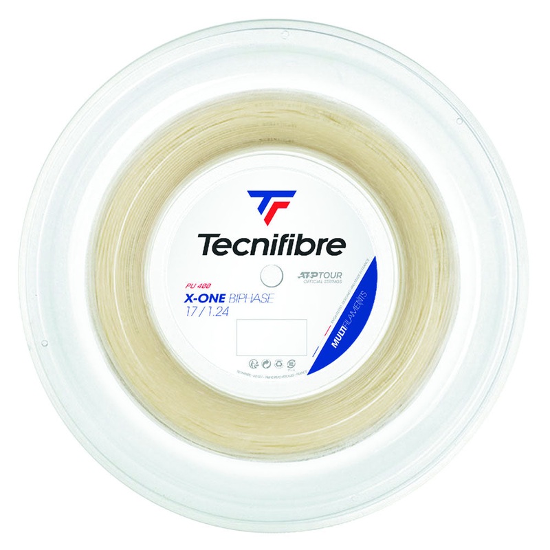 Tecnifibre X-One Biphase 17/1.24 Tennis String Reel (Natural)