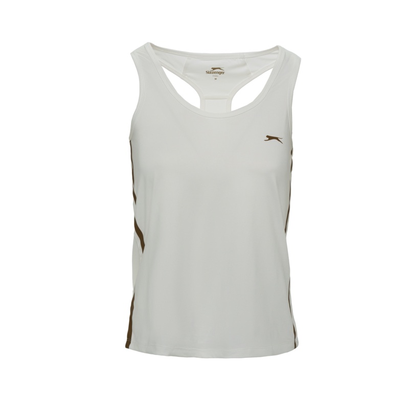 Slazenger Padel Ana Top|Emerson White|Panther Black|XS|S|M