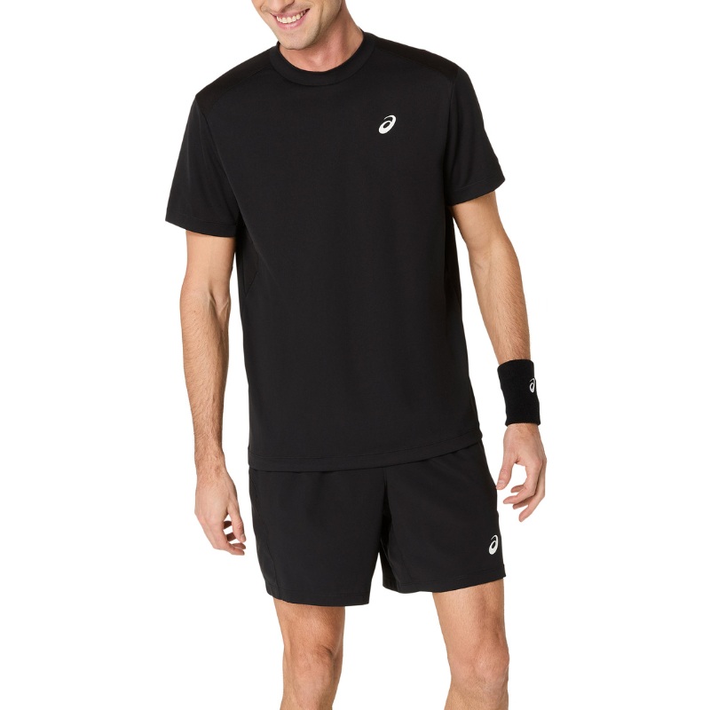 T-shirt Asics Court Noir|XS|S|M|L|XL|XXL