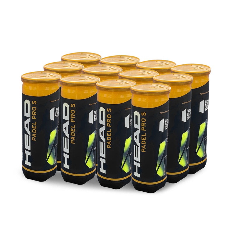 Head Padel Pro S Ball - 12 Pack Bundle (12xCans)