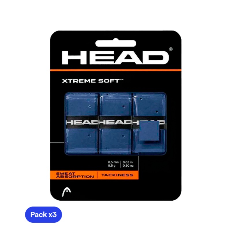 Overgrips HEAD XtremeSoft Azul (Pack x3)