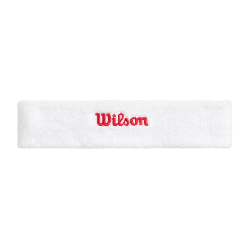 Bandeau ponge Wilson OS Blanc/Rouge
