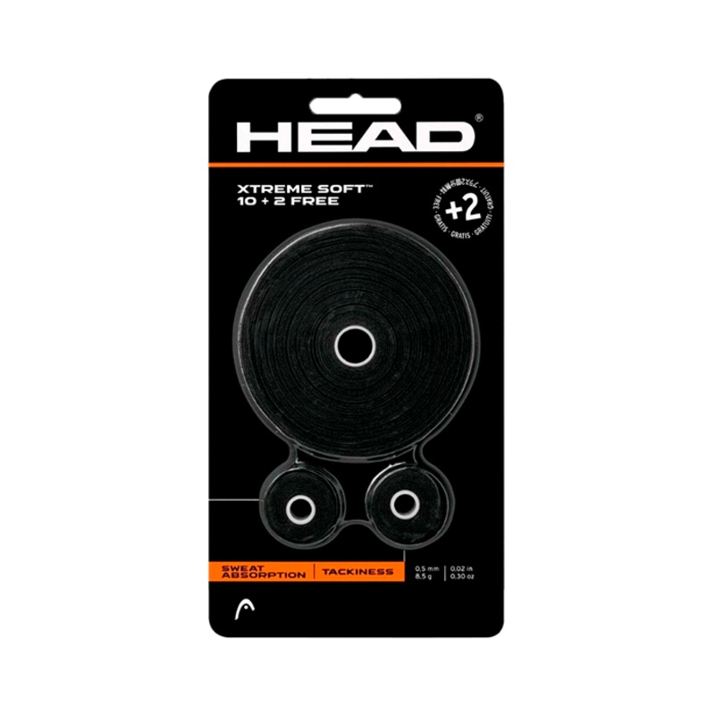 Overgrip HEAD XtremeSoft 10 + 2 Negro