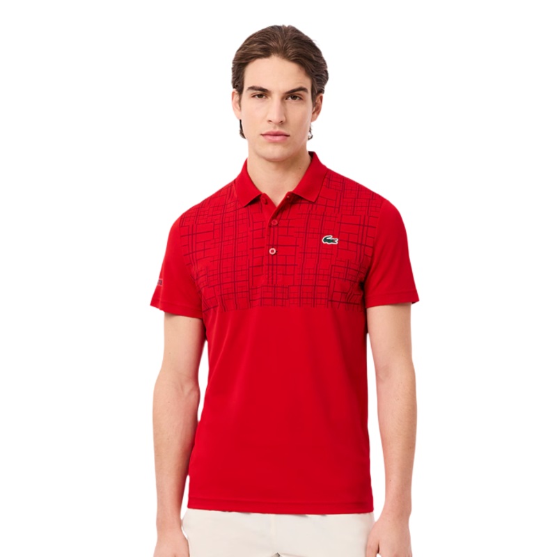 Polo Lacoste Tennis x Novak Djokovic Rojo 2025