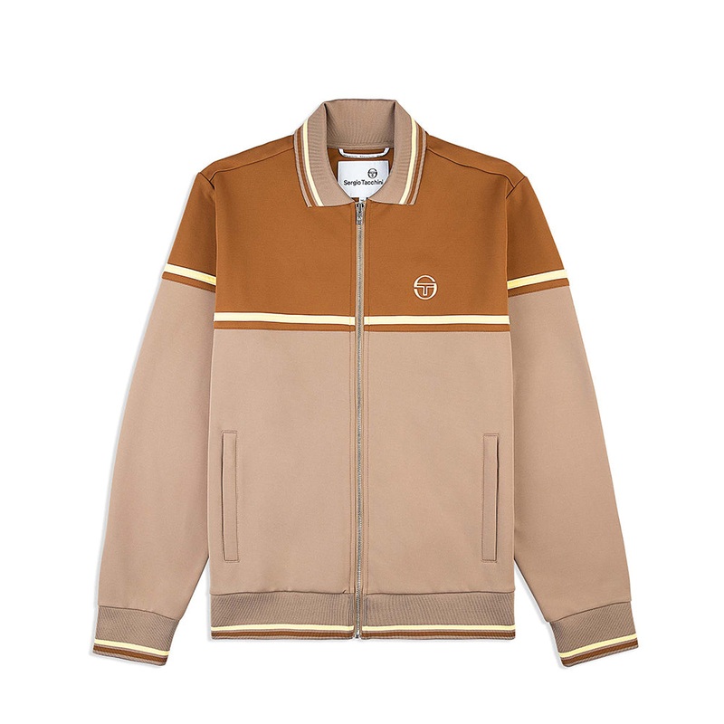 Sergio Tacchini Olmi Track Jacket - Taupe Grey