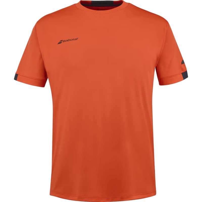 T-shirt Babolat Play Crew Neck Boy Rouge/Orange Junior