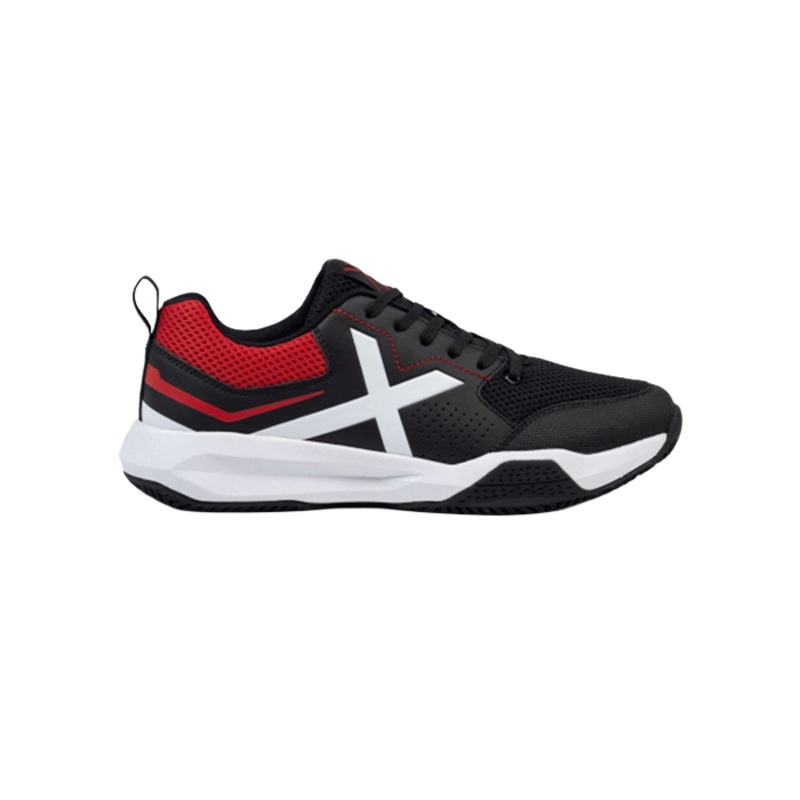 Zapatillas Munich Focus 02 Negro/Rojo 2025