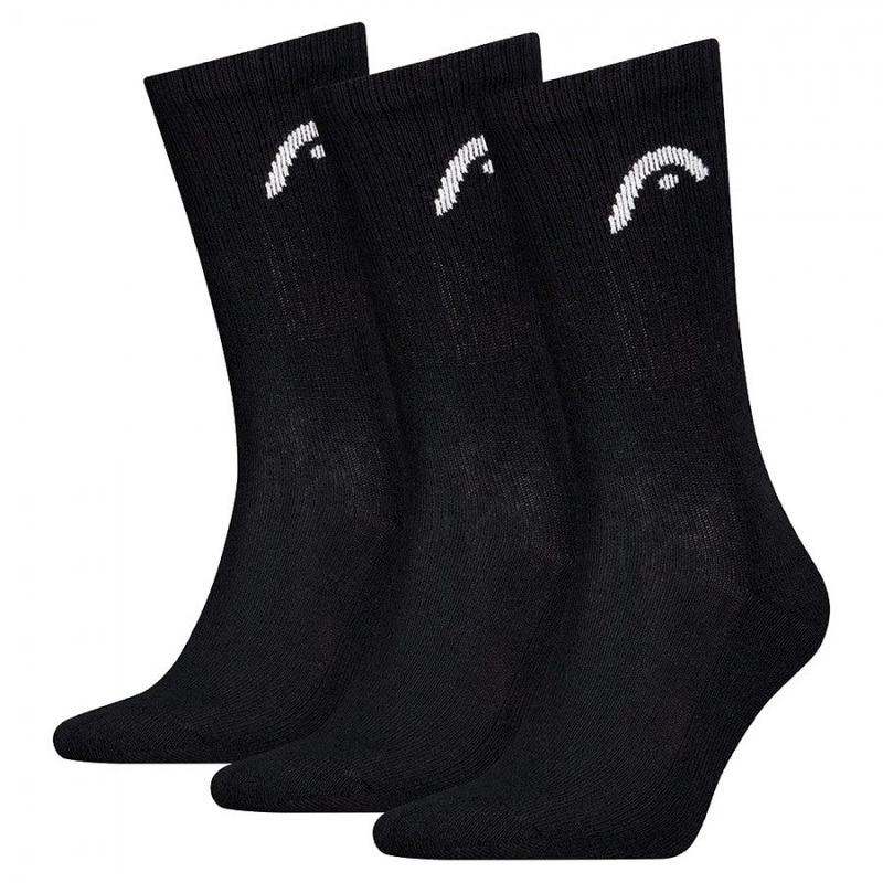 Chaussettes Head 3P Club Noir|S (35-38)|M (39-42)|L (43-46)