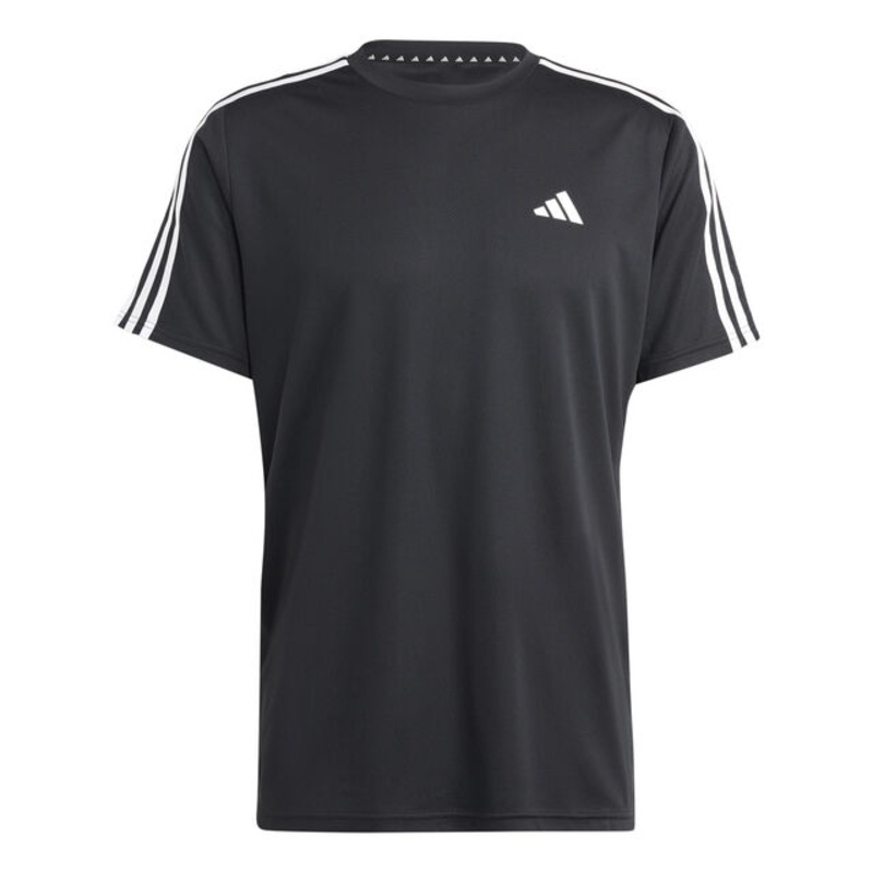 Essentials Train 3-Stripes Training T-Shirt Men - Black, White