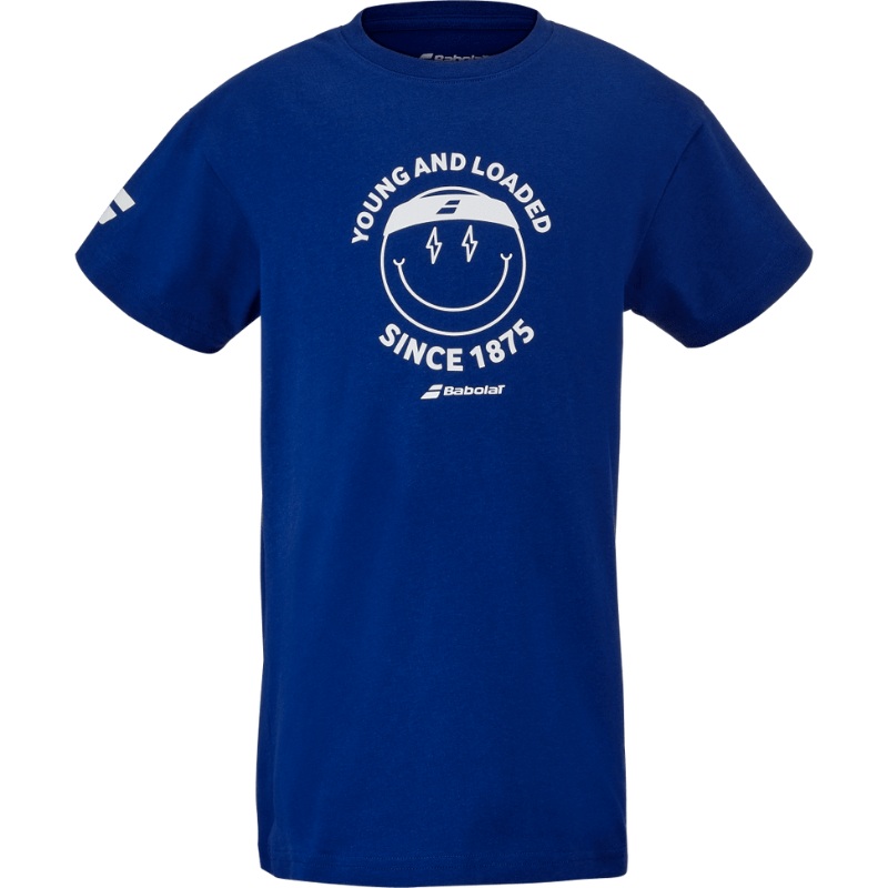T-shirt Babolat Exercise Cotton Tee Bleu Junior Boy 2025