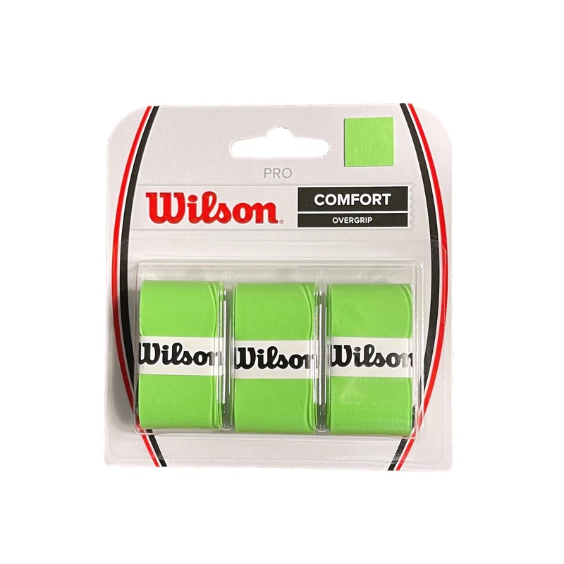 Wilson Pro Overgrip 3 Pack|Optic Green|Optic Orange|White|Black|Optic Pink|Grey|Yellow