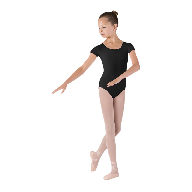 Bloch Dujour Cap Sleeve Leotard Junior - Black