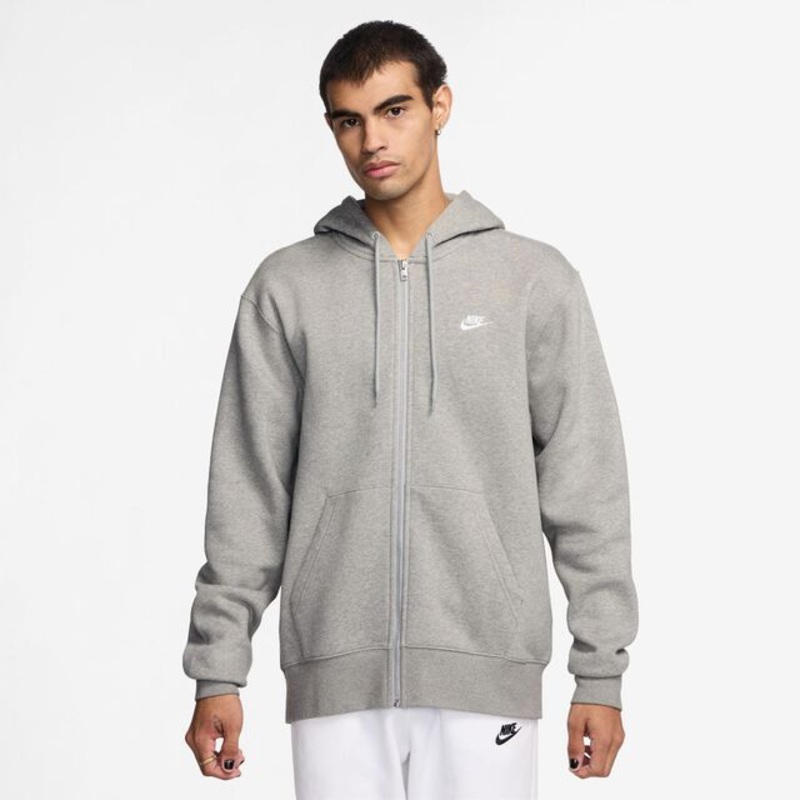 Club Bb Full-Zip Hoodie Men - Grey