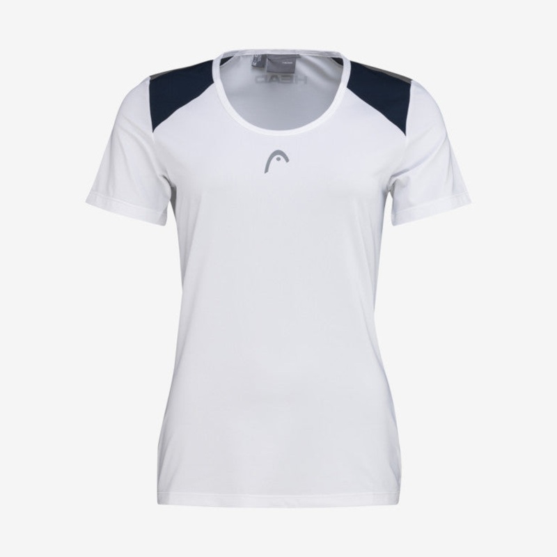 Head Womens Club Tee - White/Navy