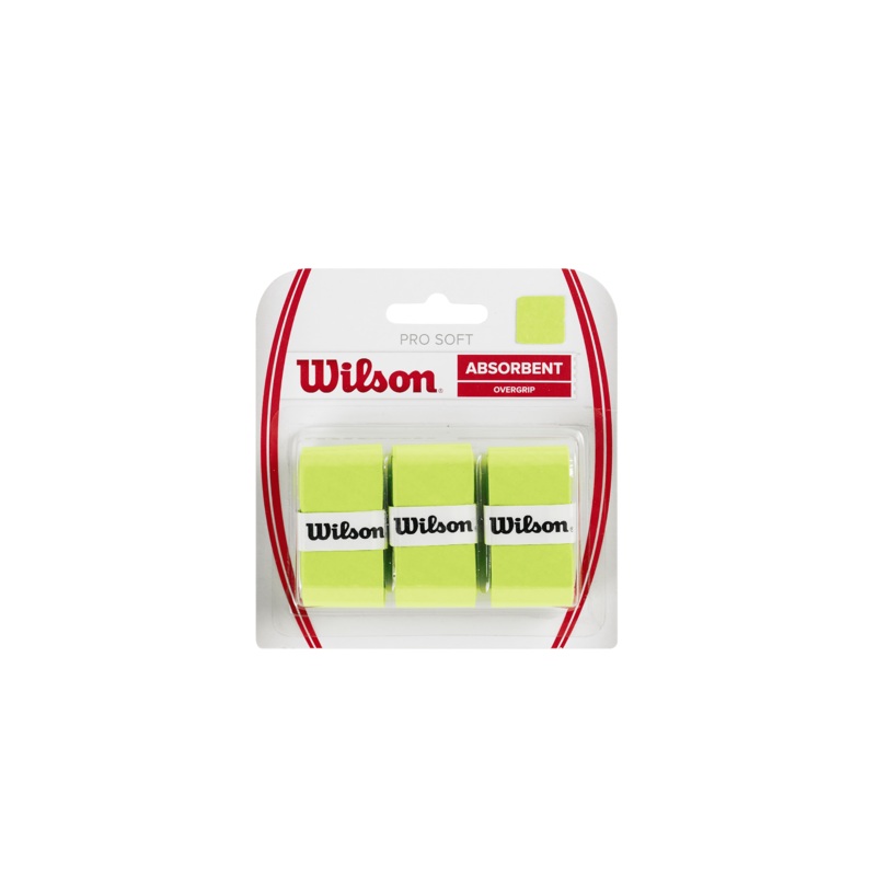 Wilson Pro Soft Overgrip 3 Pack - Lime