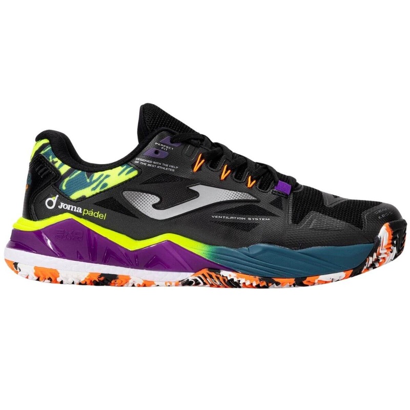 Zapatilla Joma Spin Men 2401 Negra Petrleo