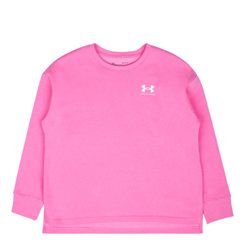 Rival Fleece Oversize Crew Pink Edge
