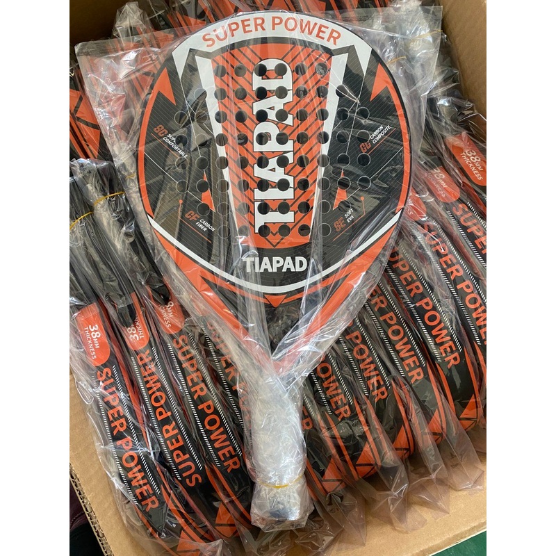 Custom 38mm Thickness Graphite Padel Rackets Carbon Fiber