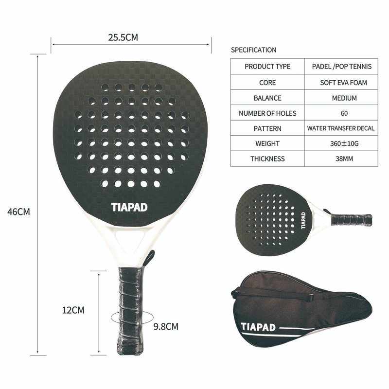 Custom Logo Design 18K Sliver Carbon Fiber High Quality Palas De Paddle Padel Racket