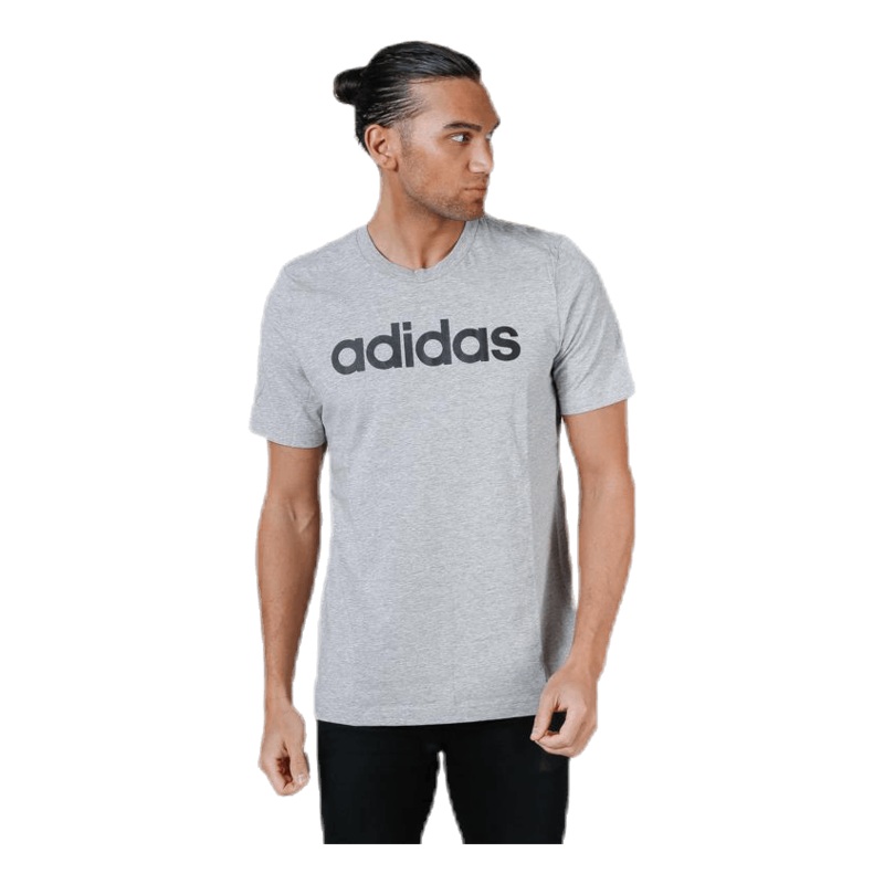Essentials Linear T-Shirt Medium Grey Heather / Black