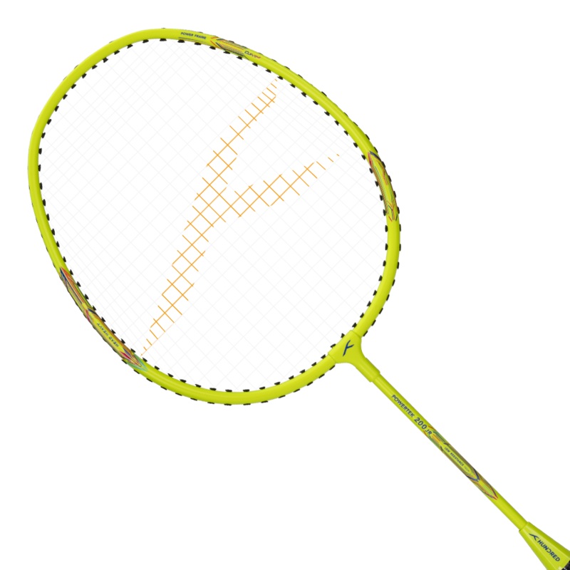 Hundred Powertek 200 2U Junior Badminton Racket - Yellow