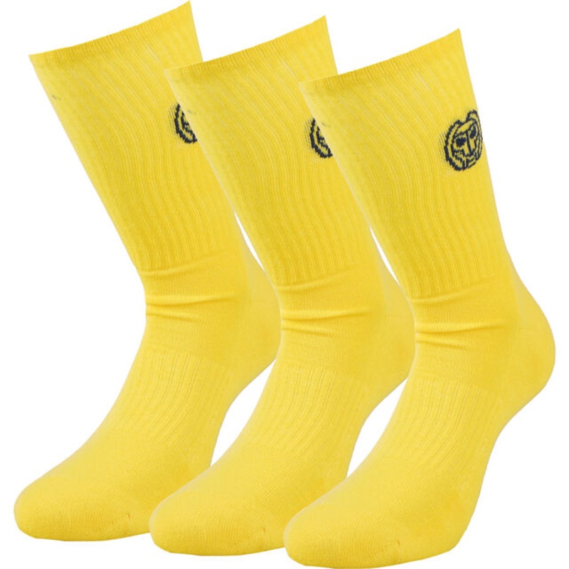 Matayo Crew Tech Sports Socks 3 Pack Men - Yellow, Black