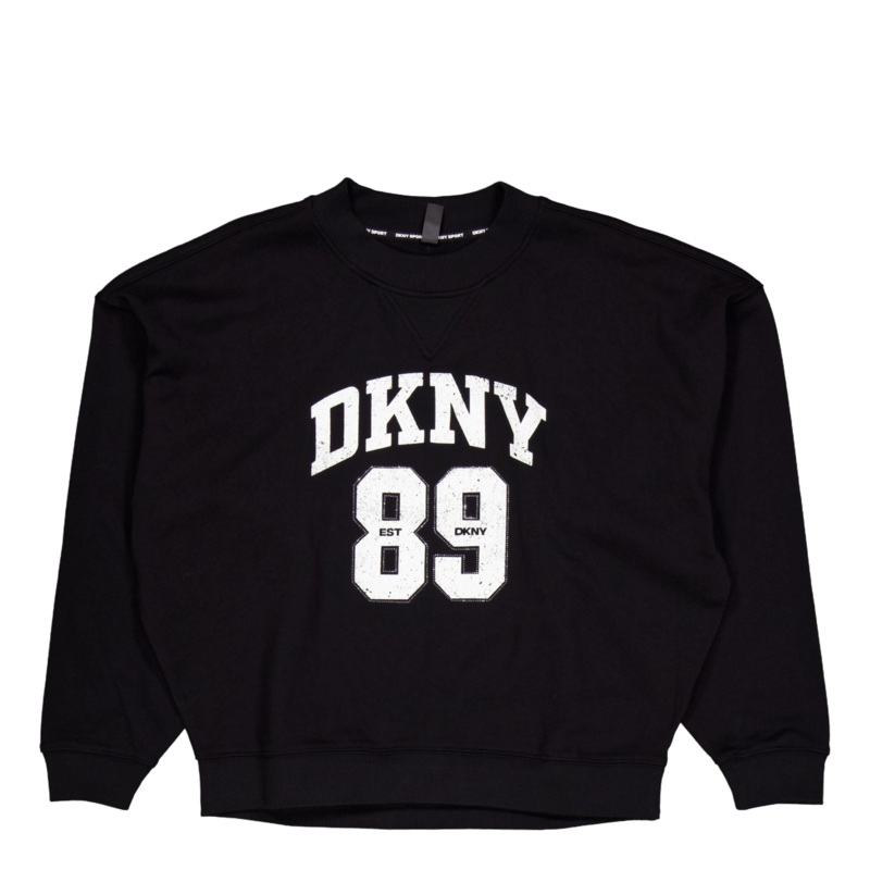 Rhstn Lg Crew Nk Po Black/eggnog