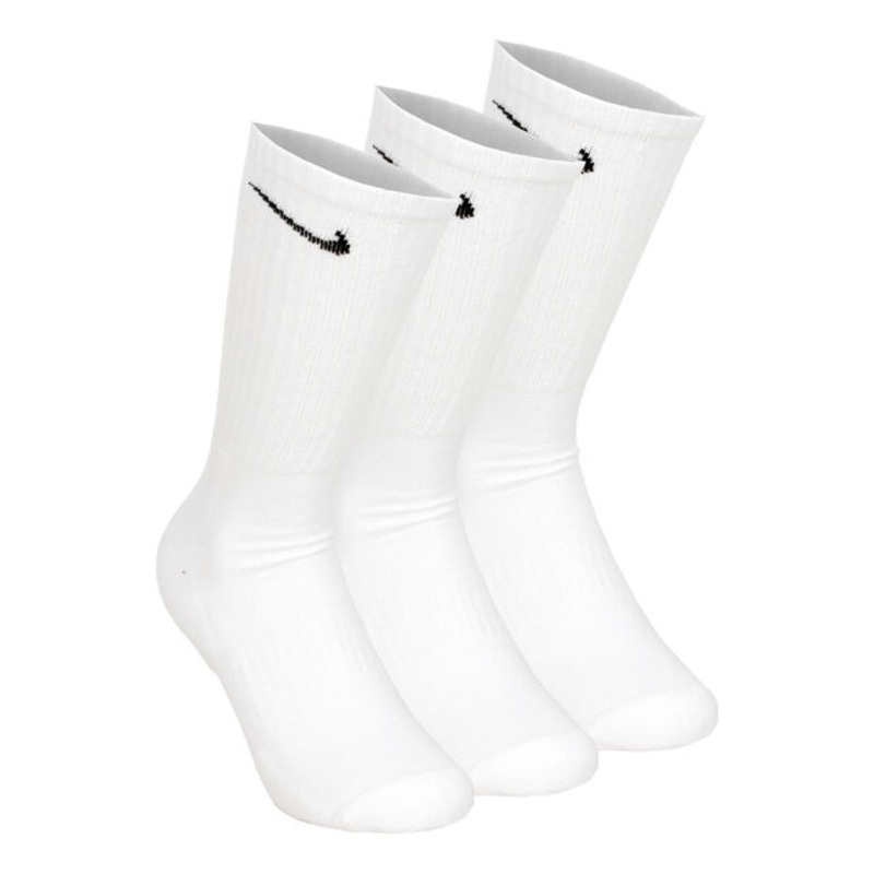 Everyday Cush Crew Sports Socks 3 Pack - White, Black