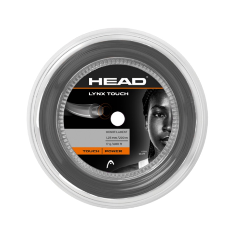 Head Lynx Touch 1.25mm/200M Tennis String Reel - Black