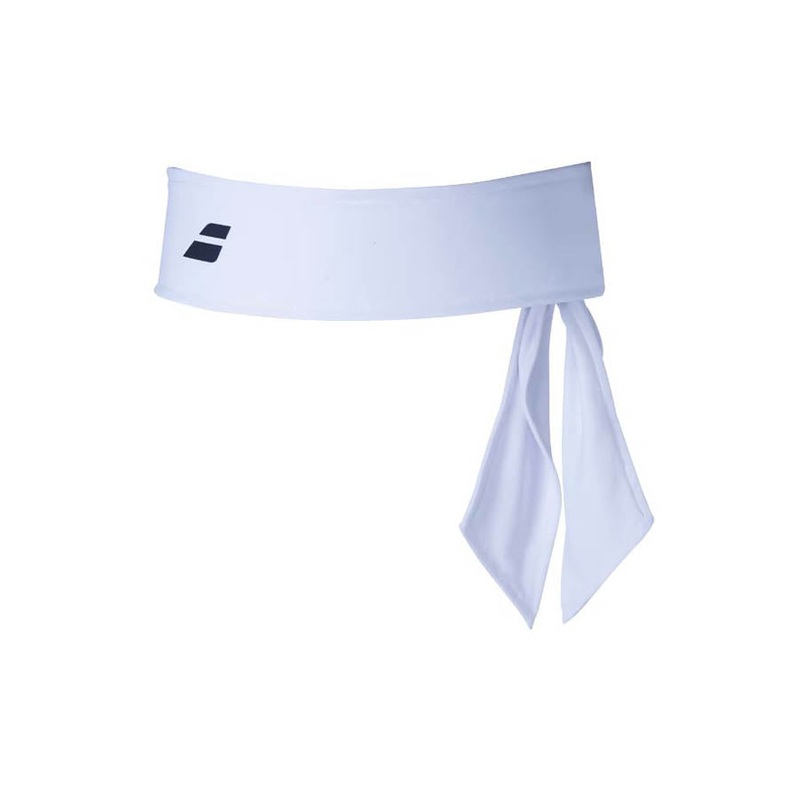 Babolat 5UA1291 Tie Headband|White|One Size