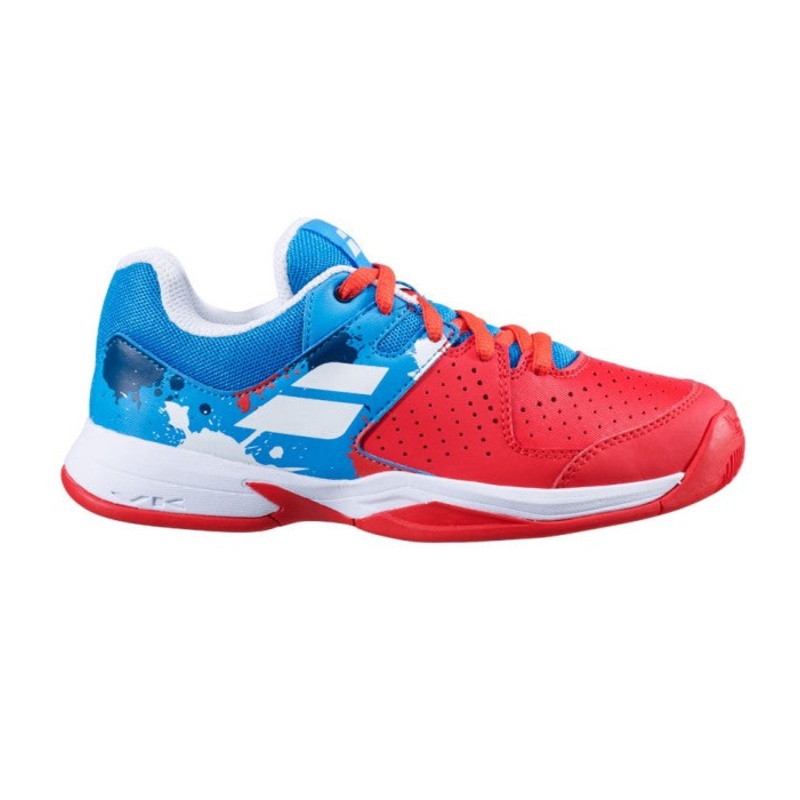Babolat Pulsion All Court 32S20518 Tennis Shoes Juniors (Tomato Red/Blue)