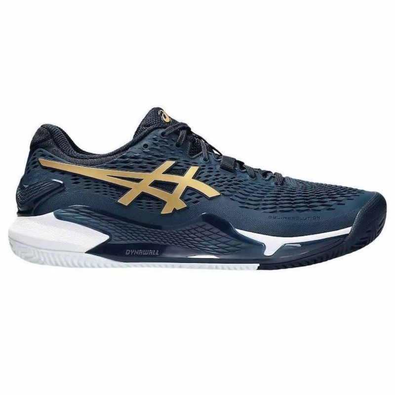 Zapatilla Asics Gel Resolution 9 Clay French Blue Pure Gold